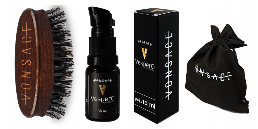 Zestaw brodacza - Olejek Vespero 10ml i Kartacz Vonsace