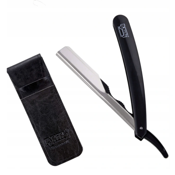 Klasyczna brzytwa do golenia fryzjerska - czarna