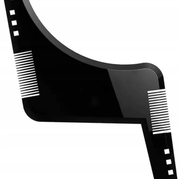 Grzebień do stylizacji brody zarostu wąsów szablon