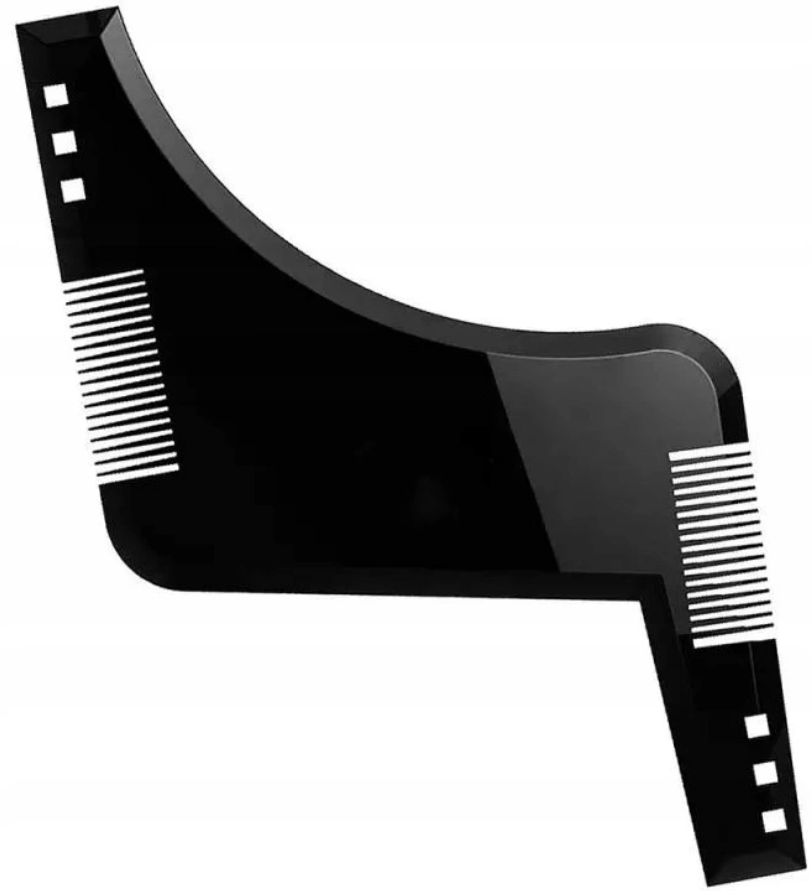 Grzebień do stylizacji brody zarostu wąsów szablon