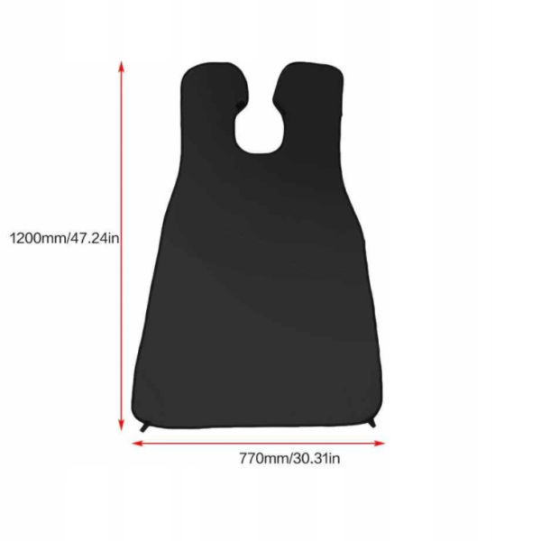 Fartuch do golenia czarny